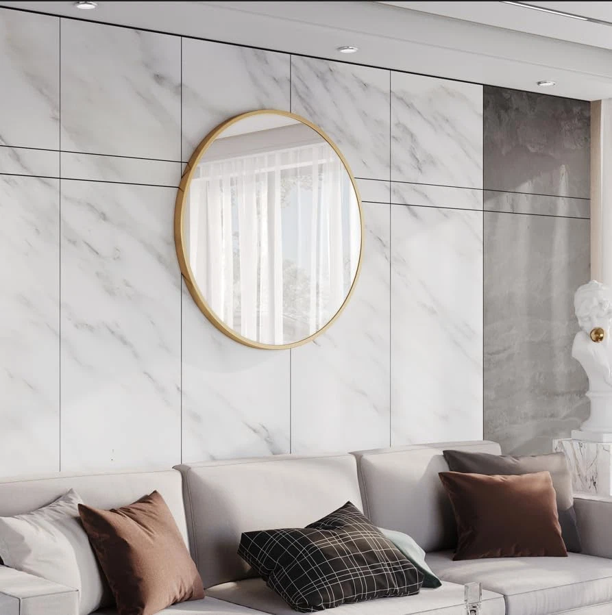 Specchio Rotondo Da Parete Con Struttura in Metallo – Design Moderno Ed Elegante - Immagine 4 di 4