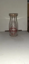 VINTAGE HALF PINT MILK BOTTLE SUN RISE DAIRY WATERLOO, WI