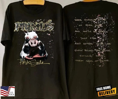 Vintage 1993 Primus Pork Soda T-Shirt, 90s Primus T-Shirt