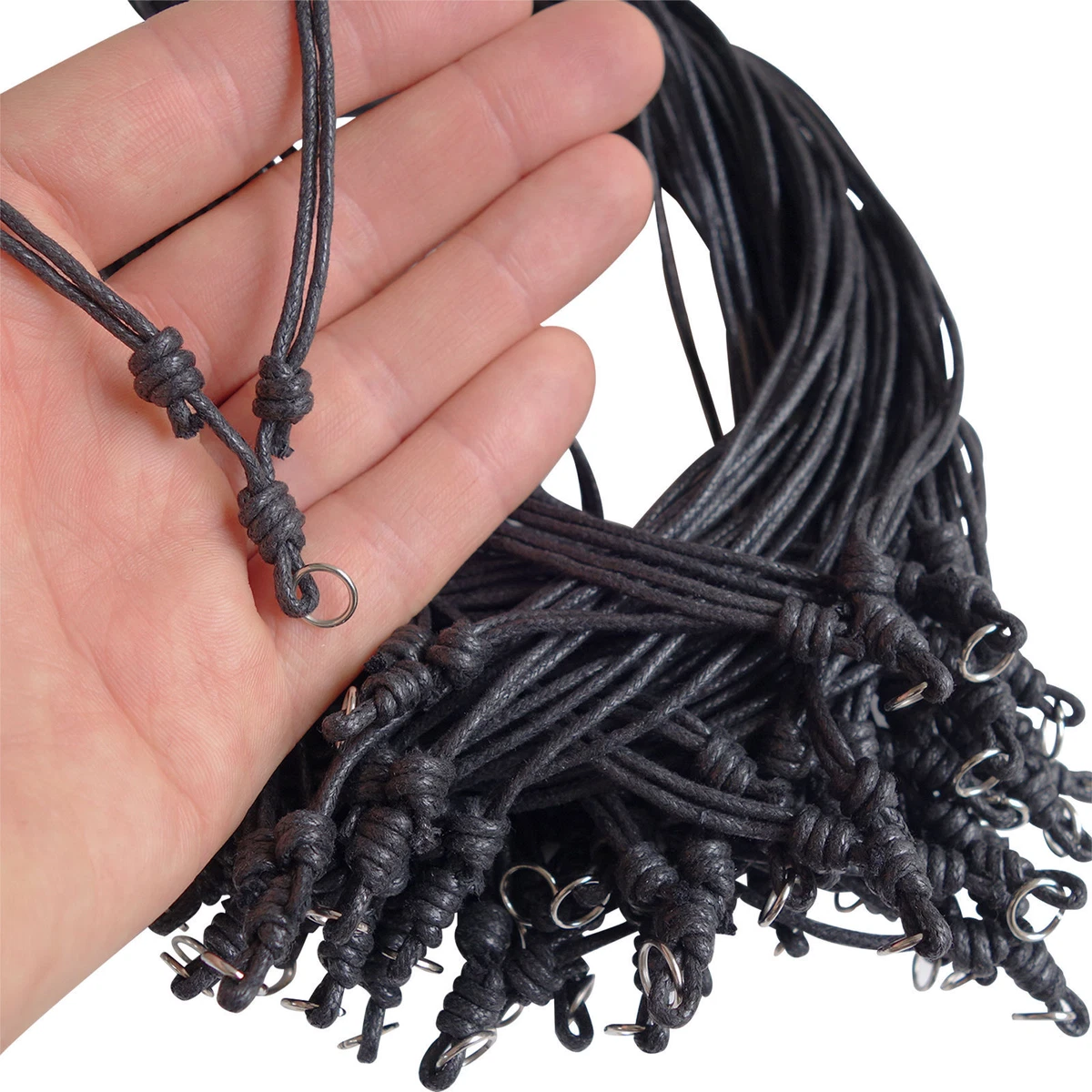 Black Hemp Cord Pendant Necklace Chains Chokers String Knot Ropes Bulk  Wholesale