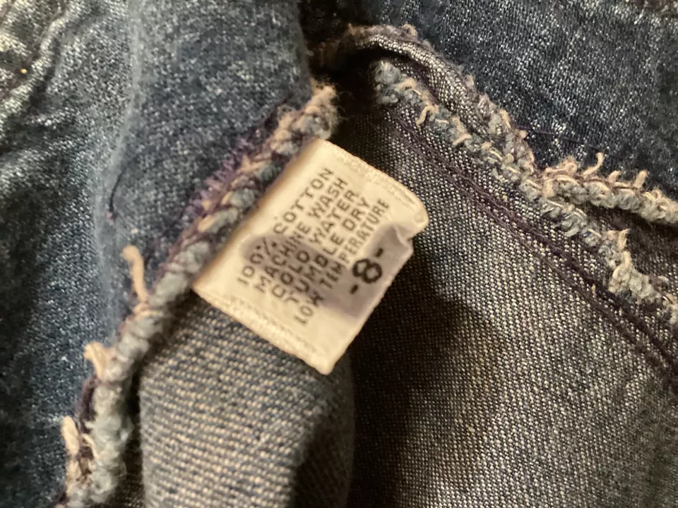 De colección Años 70 Rag City Blues Los Angeles Jeans Acampanados Cremallera Frontal Cinturón 26”Wx33”L Talla 8 Foto 4 de 4