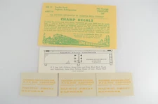 Champ HO Pacific Fruit Express Reefer Car Decal Set - HX-11