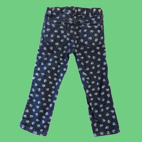 OshKosh B'Gosh Flower Print Jeans Denim Kids Pants - Picture 2 of 12