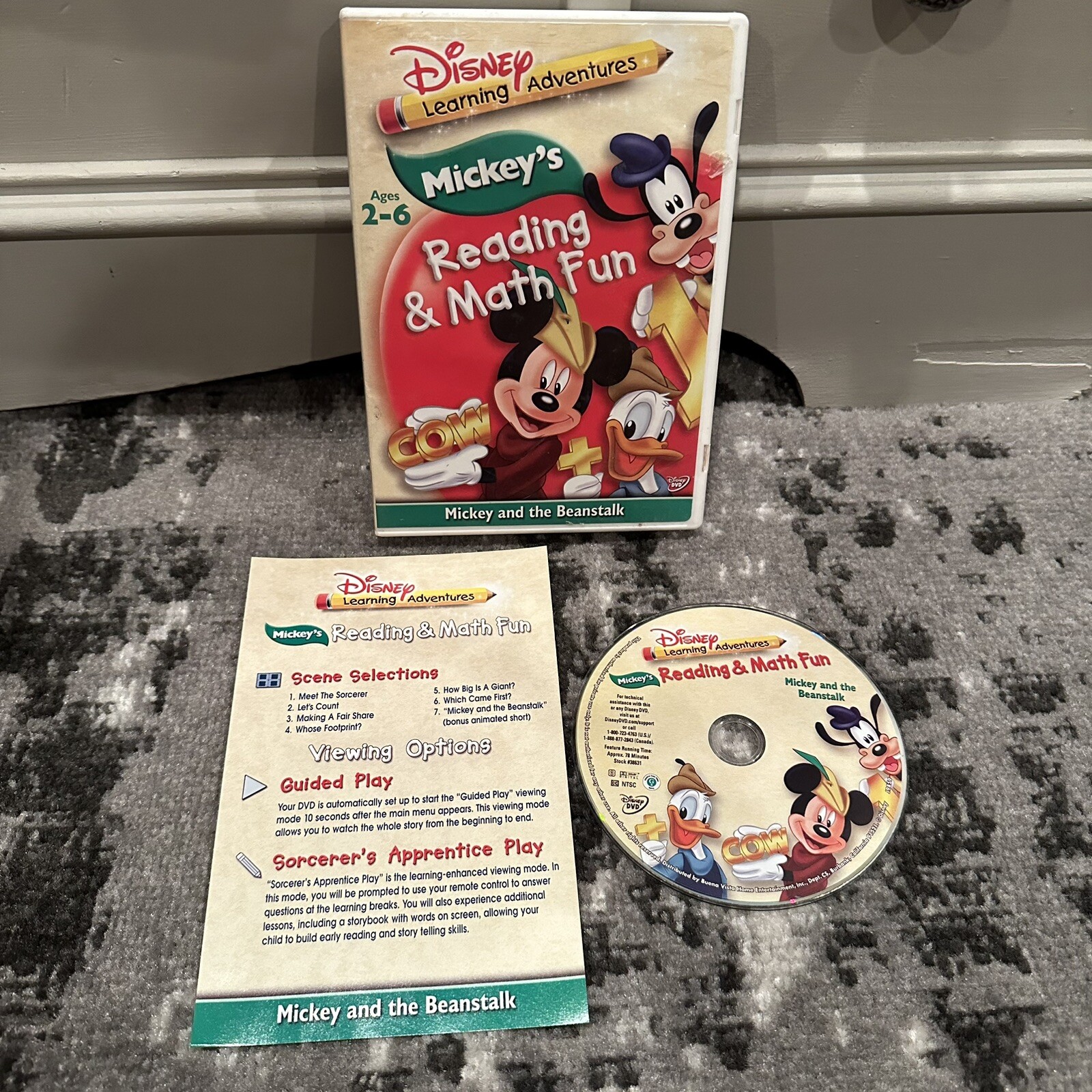 Disney mickey s reading and math fun dvd learning adventures works