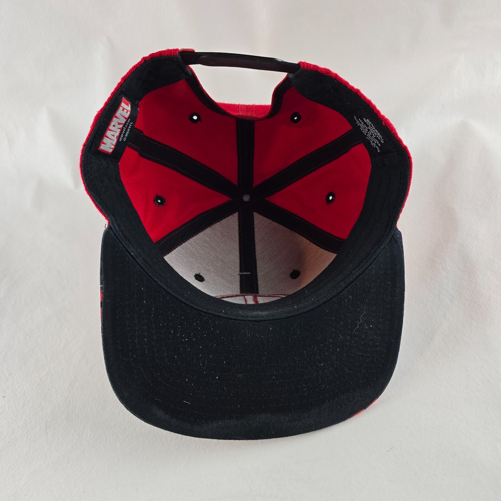 Deadpool Hat Mens Snapback Adjustable Red Marvel … - image 5