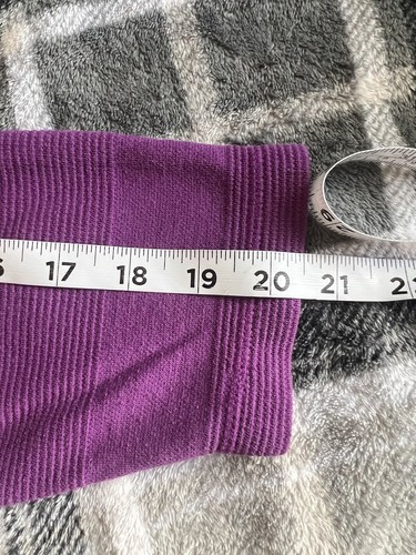 VTG Honors Sweater Girls Size XL (14/16) Purple Long Sleeve Pullover - Picture 20 of 23