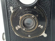 SPANISH LETTER 1934 GERMANY VOIGTLANDER BRILLANT METAL CAMERA VOIGTAR F7.7 75MM 