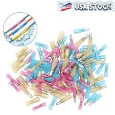 22-16-14-12-10AWG HEAT SHRINK BULLET CONNECTORS WIRE TERMINALS MARINE WATERPROOF