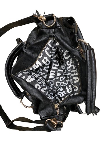 Marc By Marc Jacobs Standard Supply Workwear Shoulder Bag Purse Black Leather - Picture 9 of 11