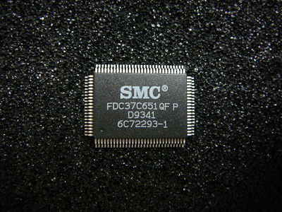 (5)SMC FDC37C651QFP 0.5Mbps IDE Compatible Floppy Disk Drive Controller PQFP-100