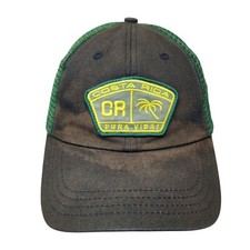Costa Rica Pura Vida Snapback Trucker Hat Multi One Size Mesh Back