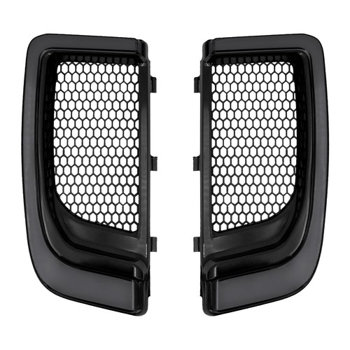 Black Fairing Lower Grills Turn Signal Lights For Harley Road Street Glides 14+ - Foto 5 di 16