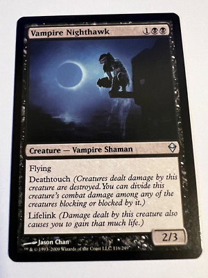 MTG Magic The Gathering Zendikar Vampire Nighthawk Uncommon LP