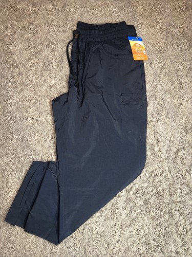 New Women's Columbia Woodland Hills XXLarge Black Roll Up Capri Pants 2XL - Picture 8 of 13