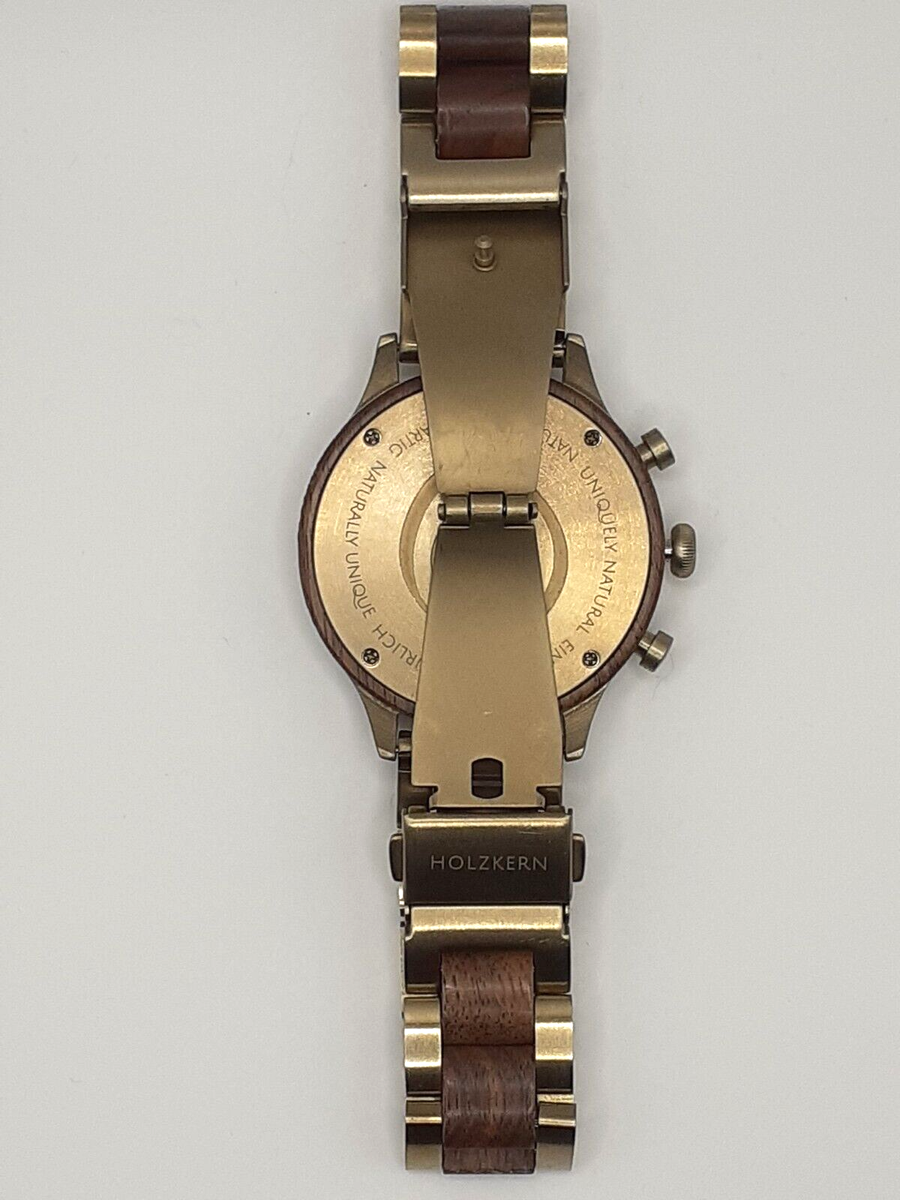 Holzkern Damen Armbanduhr Tara (Walnussholz/Marmor) AUSVERKAUFT