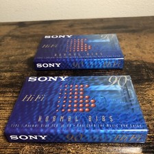 Sony Hi Fi Normal Bias 90min Lot Of 2 New Sealed Tapes