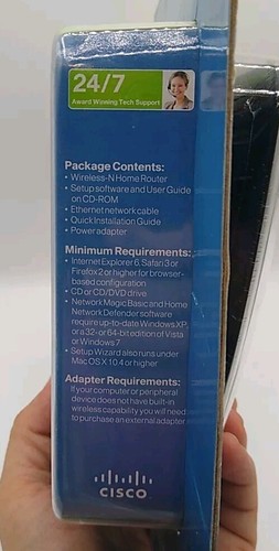 Linksys By Cisco Wireless-N-Home Router Model WRT120N 4port 10/100 Ethernet New - Picture 6 of 6
