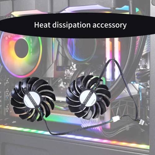 1Pair 85MM 4PIN PLD09210B12HH Cooling Fan Replacement for GTX1660S Graphics Card