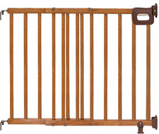 Summer Wood Banister  Stair Safety Pet and Baby Gate, 32"-48" Wide, 33" Tall, I