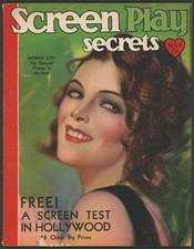 Screen Play Secrets May 1930 Myrna Loy ~Clara Bow 8x10 Photo~ Loretta Young
