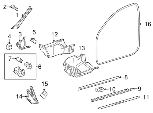 NEU MERCEDES-BENZ E C-KLASSE RECHTS INNEN-TÜR-SILL-PLATTE A20768604368N84 - Bild 2 von 3