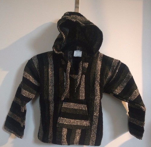 New Baja Surfer Children Hoodie Mexican Pullover Striped Multicolored SZ 1-4 - Picture 49 of 62