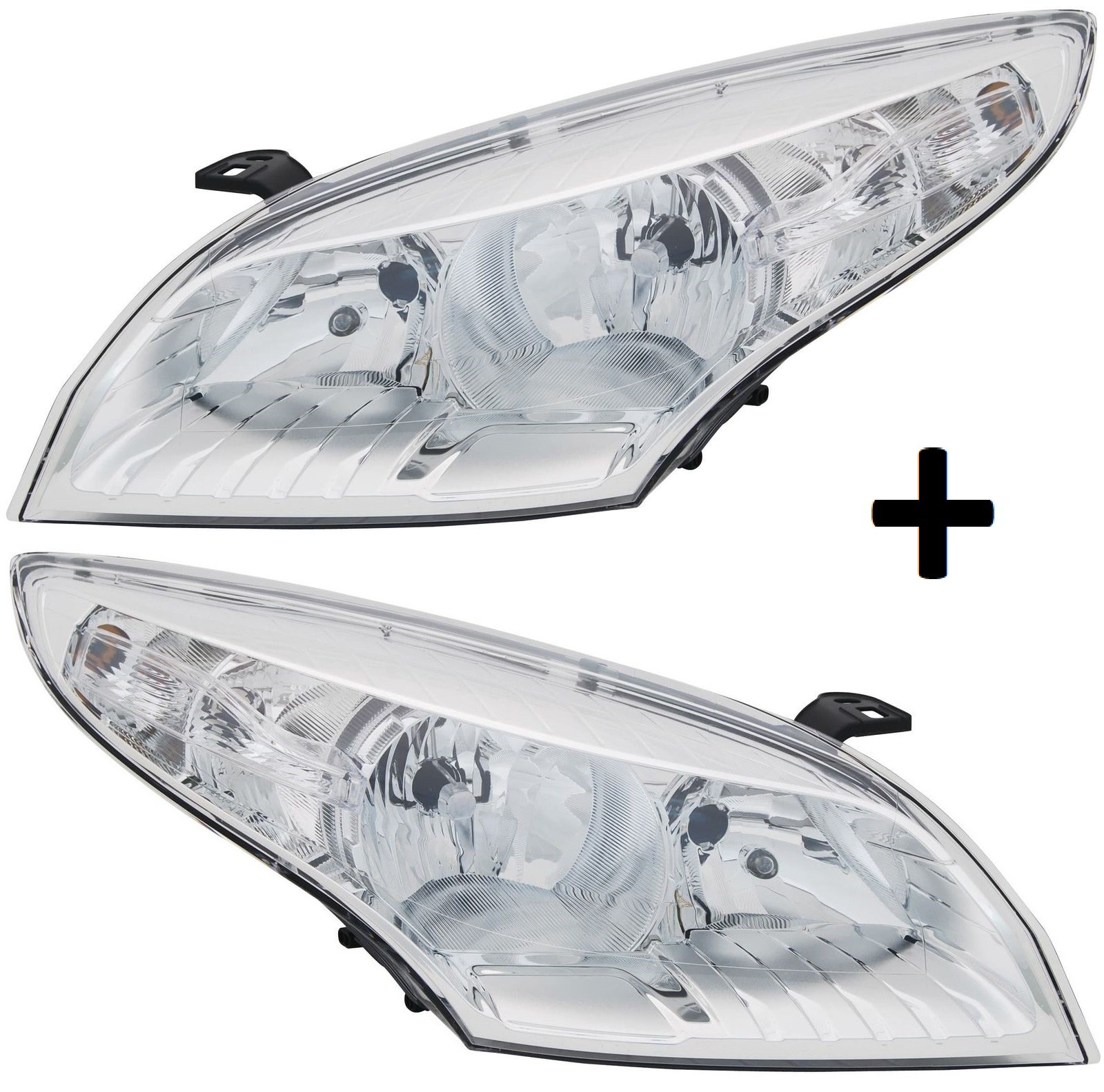 Optiques avant Renault Megane III pour remplacer des phares jaunis ou cassés H7