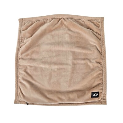 UGG Decorative Pillow Case Square 20 x20  Peach Fleece