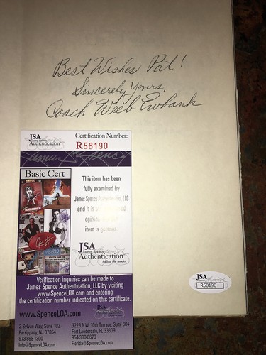 WEEB EWBANK PRO FOOTBALL WAY PHYSICAL FITNESS NFL HARDBACK SIGNED DJ JSA COA - Picture 2 of 5