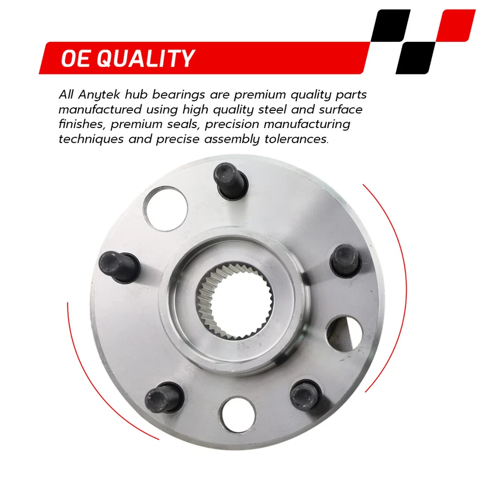 2PC Front Wheel Hub Bearing for 89-91 Cadillac Eldorado Seville Toronado Riviera - Image 3 of 4