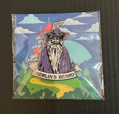 Merlin's Beard Enamel Pin, Harry Potter, Geek Gear, Wizarding World, Hogwarts HP