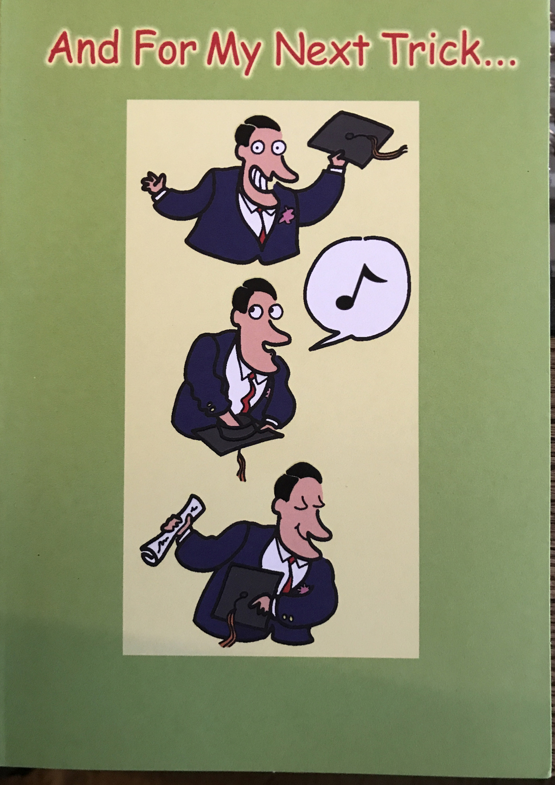Graduation Greeting Card, For My Next Trick, Funny | eBay