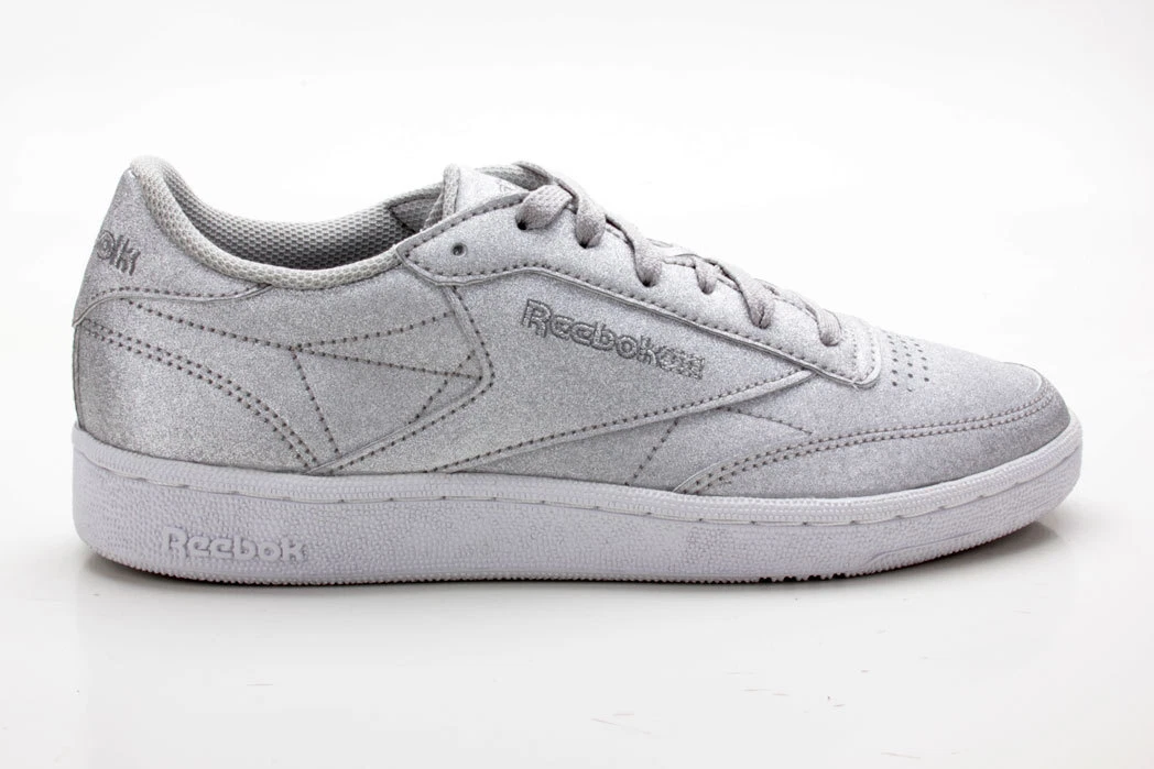 Reebok Club C 85 SYN BD5758 Sneaker Donna Argento Grigio Bianco