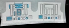 R2D2 REPLACEMENT DECAL A+++ QUALITY PERFECTION DIE CUT READY TO STICK NO CUTTING