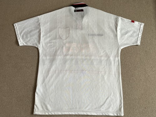 MANCHESTER UNITED 1997/1999 AWAY FOOTBALL SHIRT JERSEY UMBRO SIZE XL - Picture 16 of 24