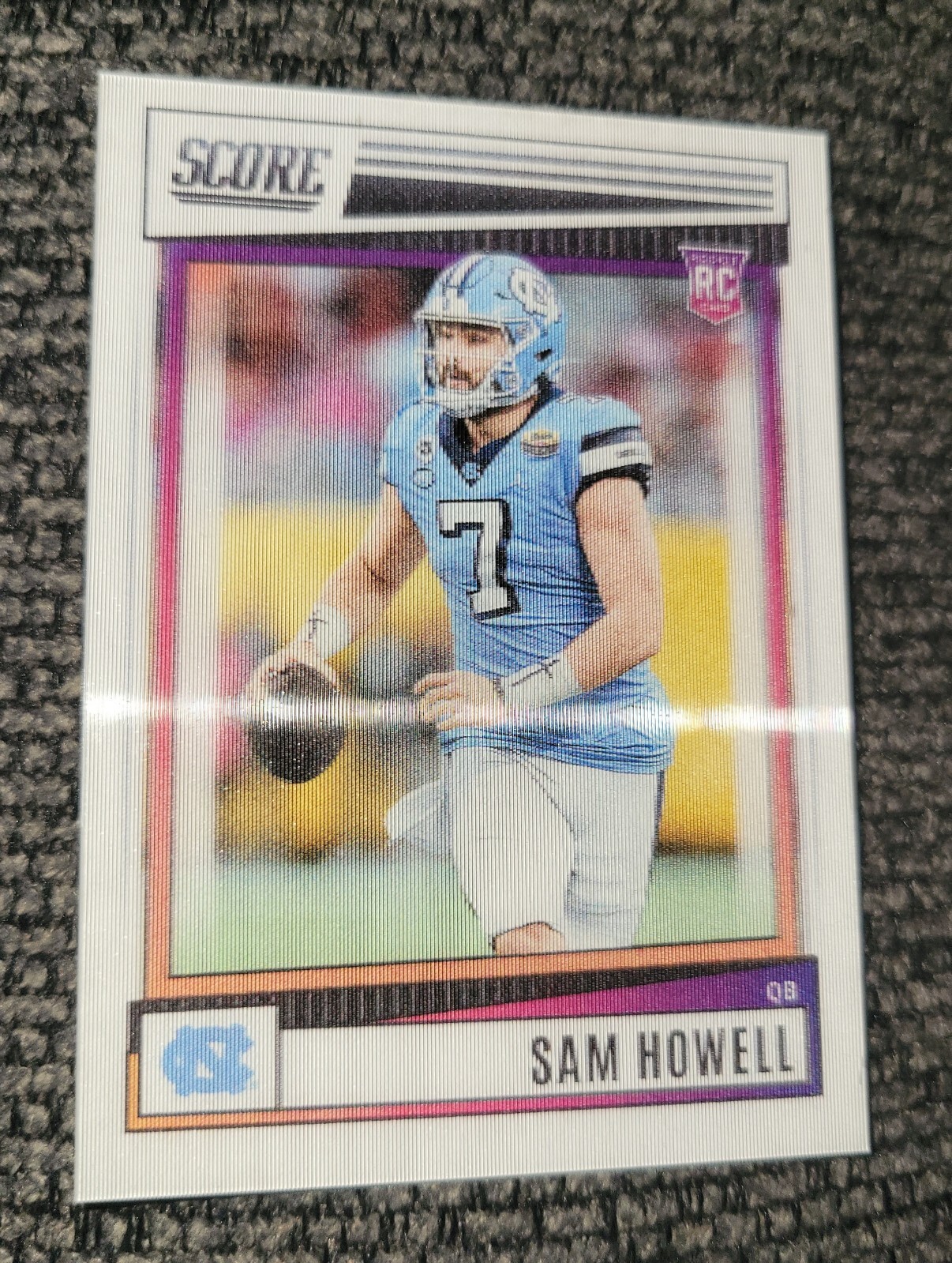 2022 Panini Score SAM HOWELL RC Dynamic Rookie 3D Lenticular Rookie Case Hit !