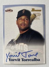 Yorvit Torrealba Rookie Card 2000 Bowman Draft Autographs #BDPA28