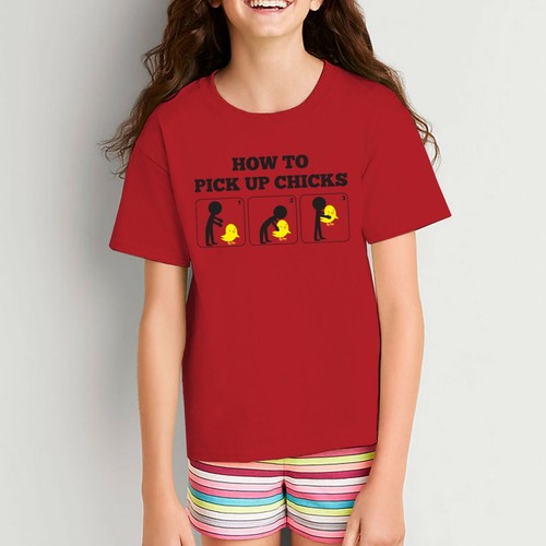 How to Pick Up Chicks Youth Youth T-Shirt - Picture 12 of 21