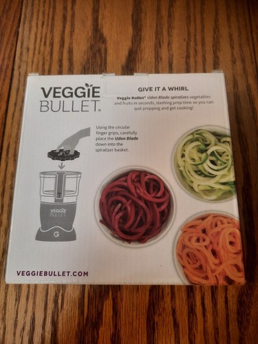 Veggie Bullet Udon Blade - Spiralize in Seconds- NEW!! - Picture 2 of 3