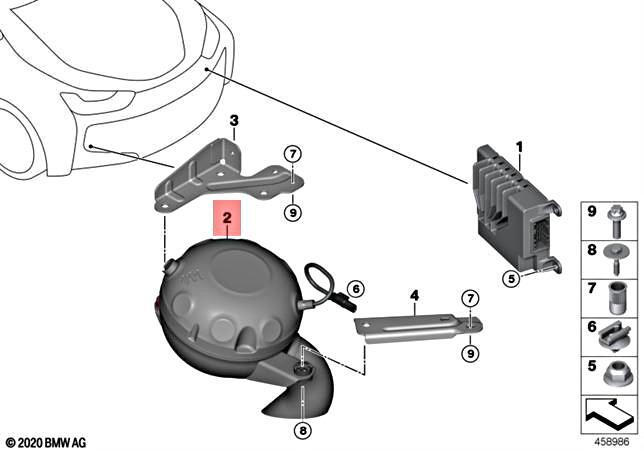 Genuine BMW Acoustic Generator Active Sound Design I I8 I12
