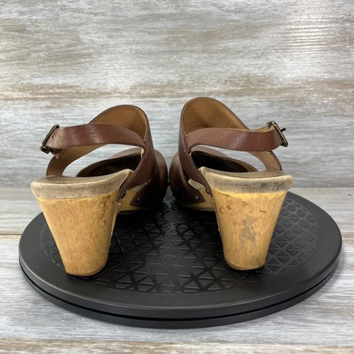 Dansko Women's Thea Brown Leather Studded Slingback Sandals Size EU 37 US 6.5 - Picture 4 of 12
