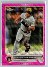 2022 Topps Chrome Hunter Renfroe #USC163 Pink Wave Milwaukee Brewers