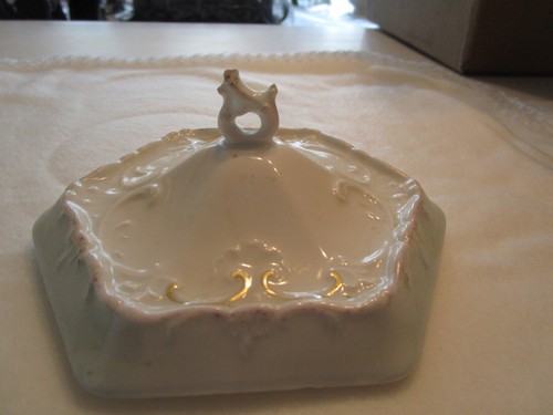 Antique Victorian Porcelain Biscuit Jar with Lid Unmarked - Picture 7 of 7