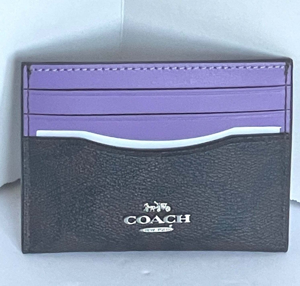 カードケース・名刺入れ COACH Signature PVC Card Case 63279 Coach Zip Card Case In Signature Canvas With Ornament Print