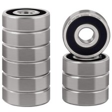 10 Pcs 6302-2RS Double Rubber Seal Bearings 12x37x12mm Pre-Lubricated and Sta...