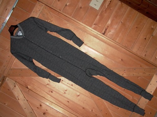 Wool Union Suit Long Underwear Onesey NOS VTG 100% Wolle - Bild 2 von 19