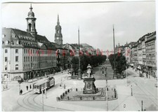 Drezno Neuststadter Markt Hauptstraße Tramwaj sprzed 1934 roku zdjęcie 10x15