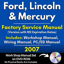 2007 Ford Factory Service Manual Set Workshop Wiring Diagrams Repair Manual DVD