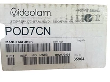 Videolarm Panasonic POD7C Outside Housing Security Camera Dome Safety Video New