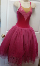 Designer Sample Ballet costume Ladies Small Velvet Ombre sequin skirt romantic